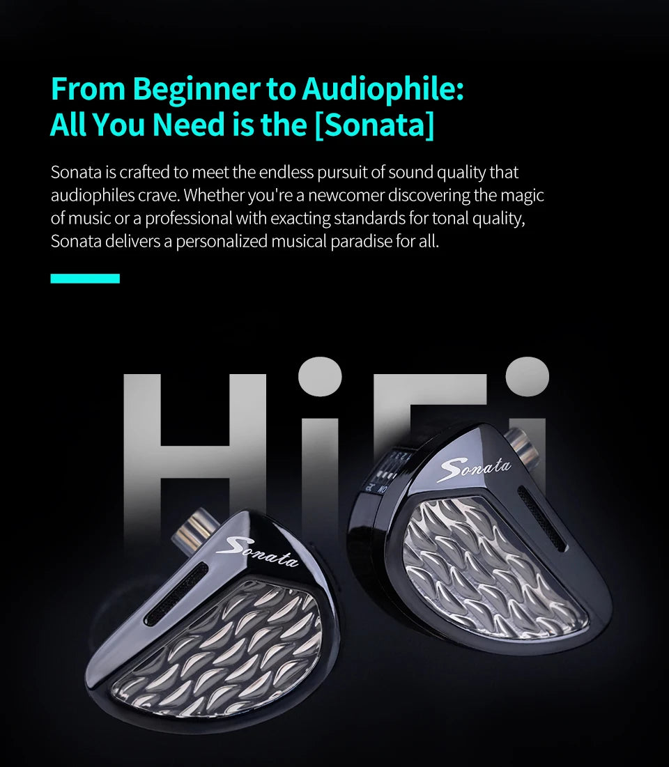 KZ Sonata 28BA Units Upgraded HIFI Headphones On-ear tunable balanced armature unit Wired gaming headphones