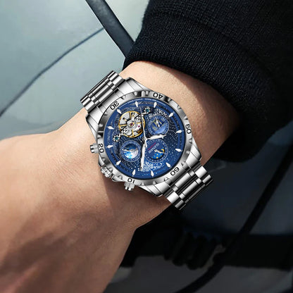 GLENAW Design Herrenuhr Top-Marke Luxusmode Business Automatikuhr für Herren Wasserdichte mechanische Uhr Montre Homme