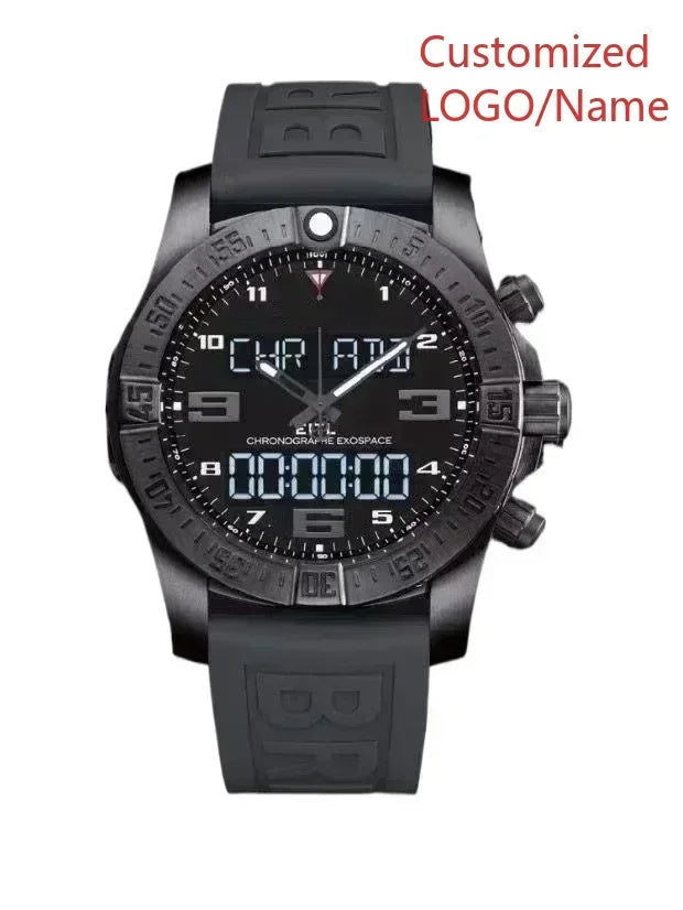 A11 Store Customized Watch Men's Sport Aerospace Evo Black Blue Rubber Luxury Digital Watch Fashion Watches