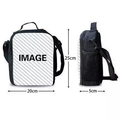 Saco térmico infantil F-FortniteS de grande capacidade para menino e menina, lancheira térmica reutilizável para estudante, piquenique e atividades ao ar livre
