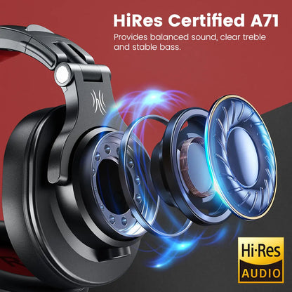 Cuffie OneOdio A71 cablate over-ear HiFi Studio DJ con microfono – Headset gaming professionale per monitoraggio con bassi profondi