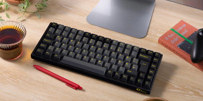 Akko 3084B Plus Black & Gold 75% ISO-DE Layout Mechanical Gaming Keyboard Hot-Swappable Multi-Modes 2.4GHz / USB Type-C / BT 5.0