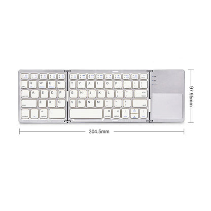 Wireless Folding Keyboard Bluetooth Keyboard With Touchpad For Windows, Android, IOS, Phone, Multi-Function Button Mini Keyboard
