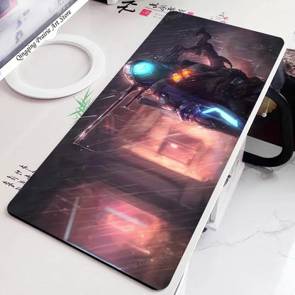 Tappetino mouse Ana Shrike Overwatch, tappetino da scrivania con imbottitura, accessori gaming Prime Gaming, tappetino XXL per tastiera