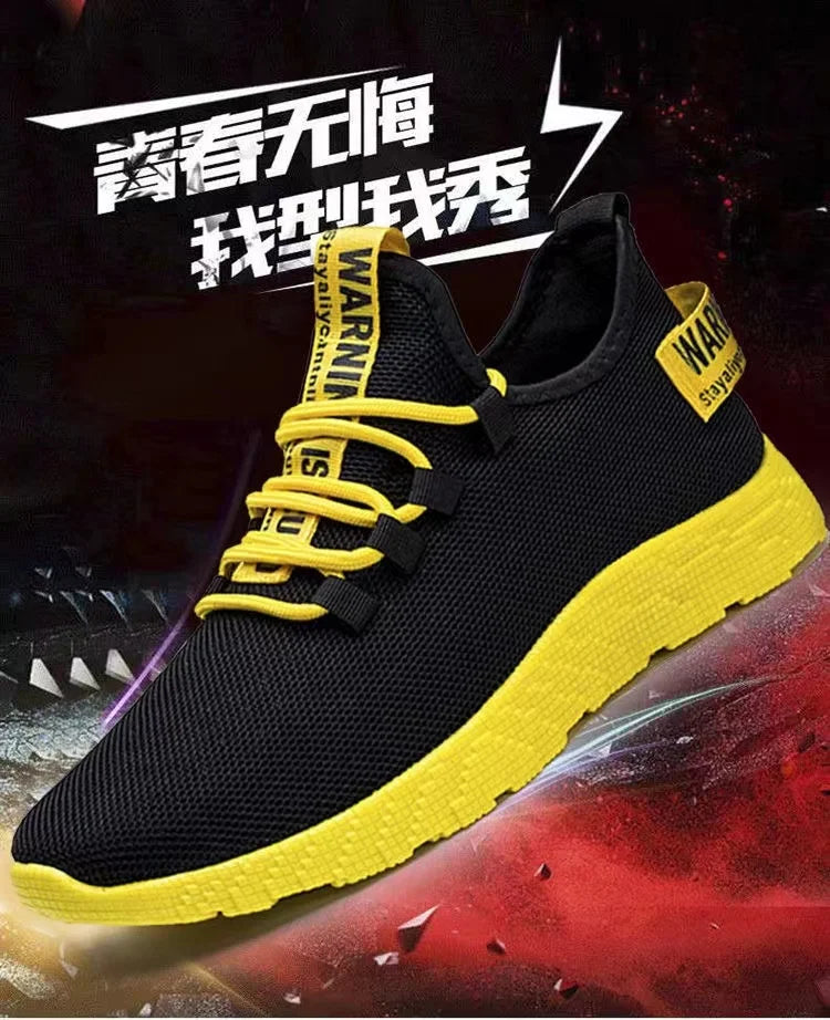 Pánské tenisky, ležérní, lehké, síťované, sportovní boty, letní, outdoorové, s měkkou podrážkou, prodyšné, pohodlné, módní, trendy běžecké boty