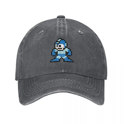 Megaman 8-bittinen baseball-lippis, uusi, söpö, vintage, ylellinen hattu, miehille ja naisille