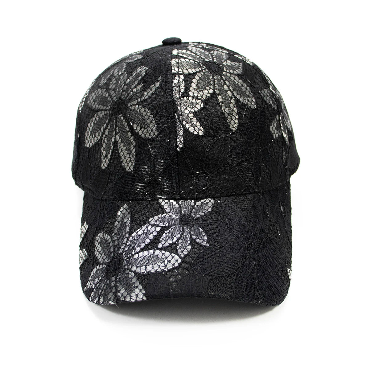 Fashion women lace flower baseball caps breathable elegant female hats spring summer autumn cap