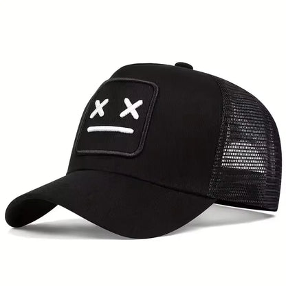 Unisex XX bestickte Baseball-Netzkappen, verstellbare Freizeitmützen, Sonnenhüte für Frühling und Sommer im Freien
