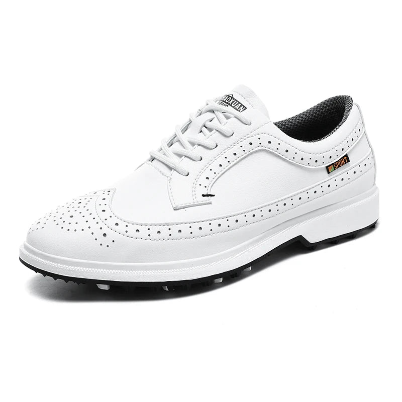 Professionelle golfsko til mænd i læder af høj kvalitet, åndbare sportssko til golfkonkurrence og træning, plus size-sko 39-47#