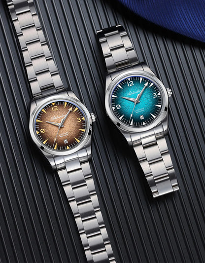 ADDIESDIVE AD2508 Herren-Taucheruhr, leuchtend, 100M wasserdicht, 316L-Edelstahl, 8215-Uhrwerk, automatische mechanische Uhr