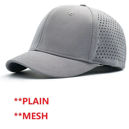 Gorra de béisbol para hombre con cabeza grande, parte trasera cerrada, ala corta de 5 cm, gorras ajustadas de malla, gorras elásticas totalmente cerradas, tallas 56-60 cm y 61-65 cm