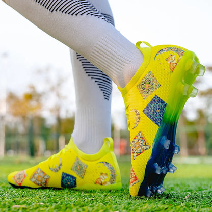 Lawn Nails Wear-resistant Professional Football Shoes Multi-color Grip Strong Balance Summer Outdoor Football Training Shoes