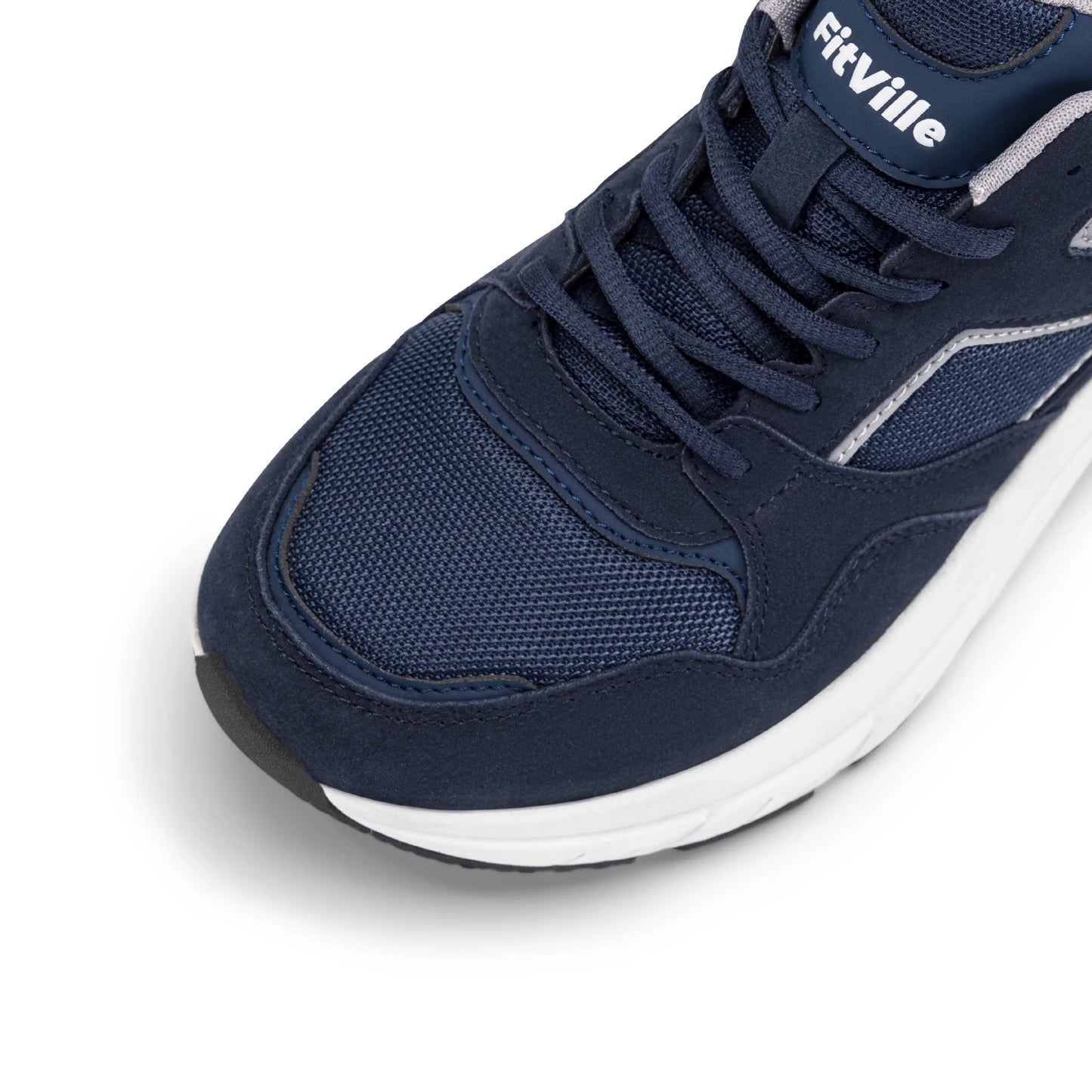 FitVille Newest Running Shoes for Men Wide Width Sneakers with Arch Support for Flat Feet Heel Pain Relief Plantar Fasciitis