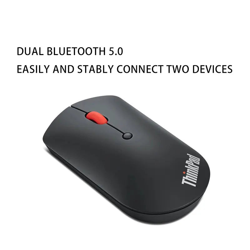 Lenovo ThinkPad Wireless Mouse 4Y50X88822 Dual Bluetooth Office Mouse Laser Mouse Black Ergonomic Laptop Mouse