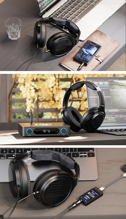 Cuffie audiophile over-ear magnetiche planari FiiO JT7 – Driver 95x86mm, headset HiFi cablato 4.4mm e 3.5mm