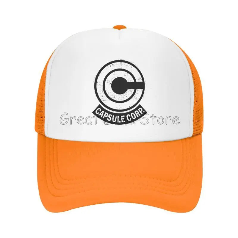 Capsule Corp – czapki baseballowe z siateczką, unisex, czapki typu „trucker” w stylu hip-hopowym, czapki „dad hat” z motywami anime DBZ, czapki wyścigowe z regulacją, letnie czapki typu „trucker” i czapki typu „snapback”