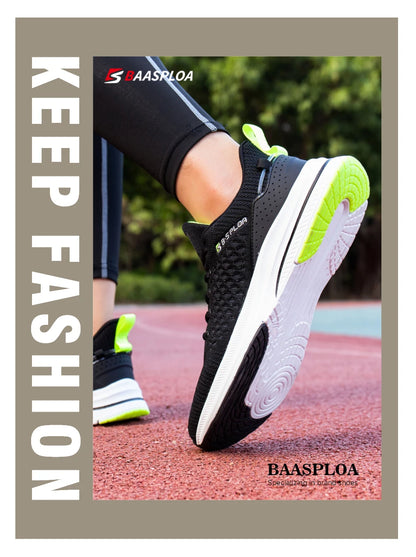 Baasploa Herren-Laufschuhe, neue atmungsaktive Mesh-Sport-Sneaker, Übergrößen 41-48, klassische Freizeitschuhe für Herren, rutschfest, Outdoor-Komfort