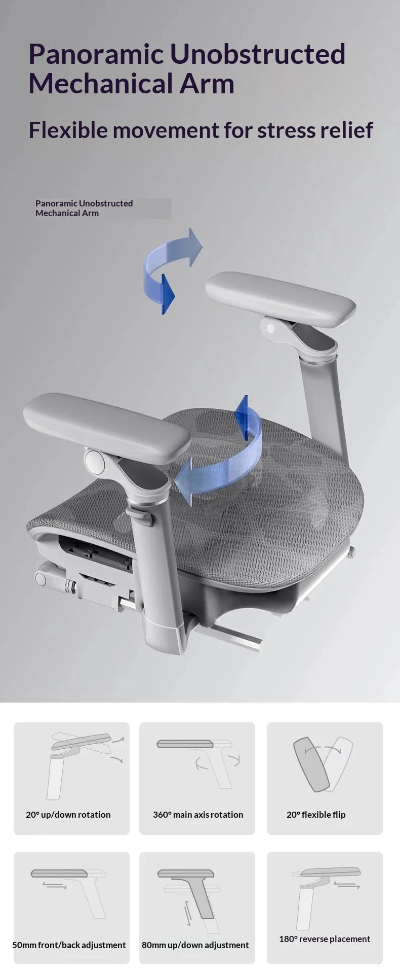 Sedia da ufficio in rete ergonomica executive per computer e gaming, arredo moderno girevole con ruote e regolabile, sedia gaming ergonomica