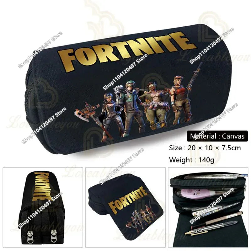 Estojo escolar de grande capacidade Victory Royale Fortnited Peely Llama Hero para meninos e meninas, crianças e adolescentes