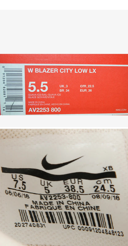 Nike Authentic BLAZER CITY LOW LX damskor för fritid och skateboard AV2253-800