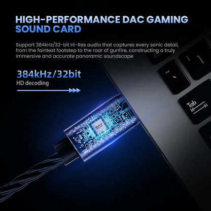 Auricolari gaming HiFi cablati EPZ G10 – Cuffie monitor in-ear Type-C e 3.5mm con DAC, isolamento acustico, cavo rimovibile e microfono