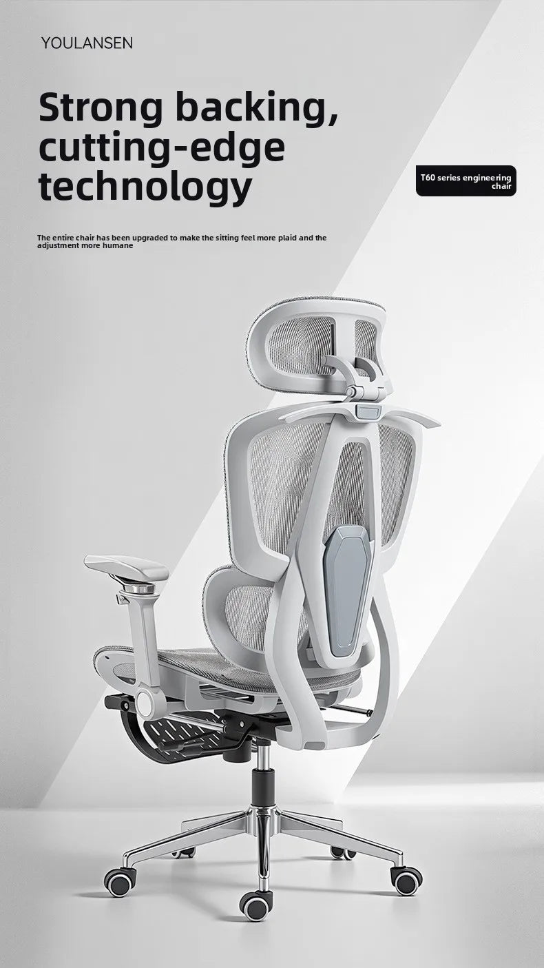 Tragbarer minimalistischer ergonomischer Stuhl mit 10D-Armlehne, Computerstuhl, Bürostuhl, Lernstuhl, Gaming-Stuhl, stabil und langlebig