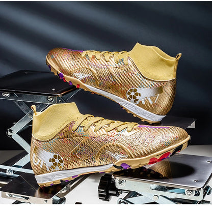 Scarpe da calcio professionali da uomo, scarpe da calcetto con tacchetti, sneakers da calcio ultraleggere per allenamento e sport all’aperto