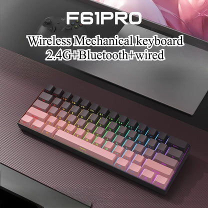 Bluetooth Wireless Mechanical Keyboards RGB Gamer Keyboard for Tablet Mechanical 60% iPad Backlit Mini USB Keyboard