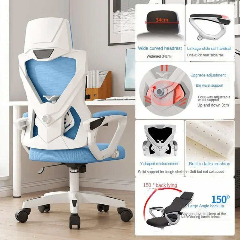 Computer Chair, Rotating Office Chair, Boss Chair, Comfortable to Lie Down, Student Bedroom, Engineering Chairs, e-sports Chairs