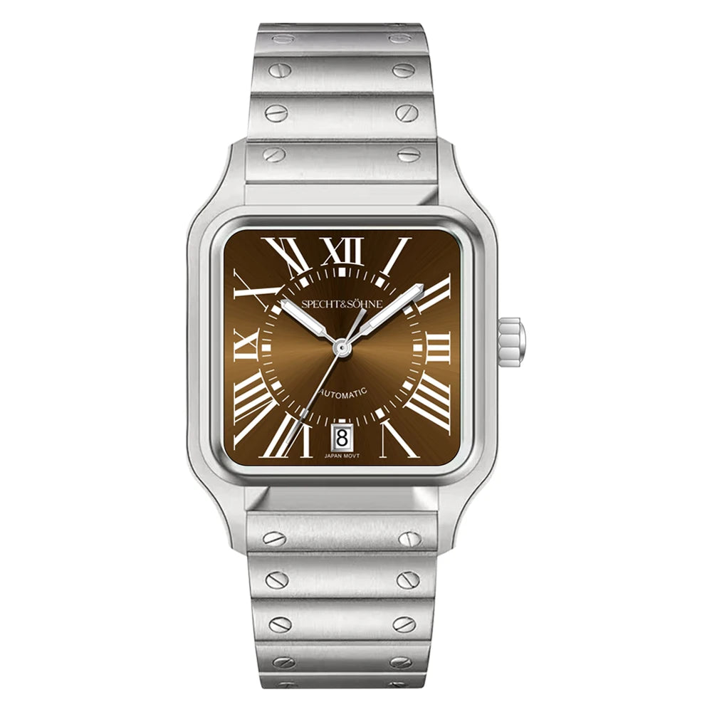 Specht & Söhne New Men's Watches Japan Miyota 8215 Movement Mechanical Wristwatches Stainless Steel 50M Waterproof Men's Watch