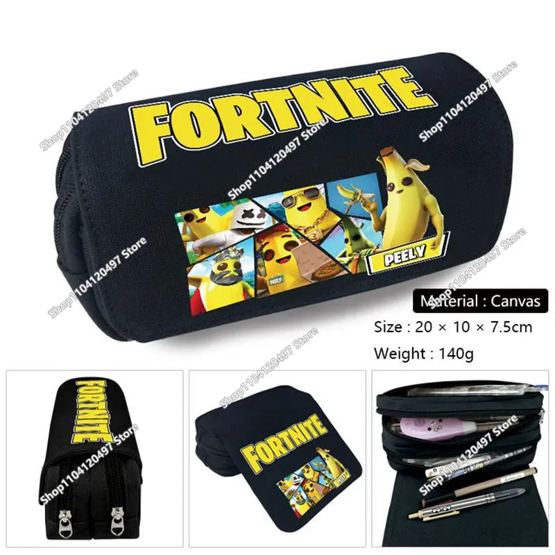 Shooting-Game-Federmäppchen FORTNITED für Jungen, große Kapazität, wasserdichtes Stifteetui, Büro-Schreibwaren, Geschenkspielzeug
