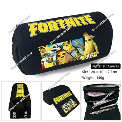 Estojo escolar de grande capacidade Victory Royale Fortnited Peely Llama Hero para meninos e meninas, crianças e adolescentes