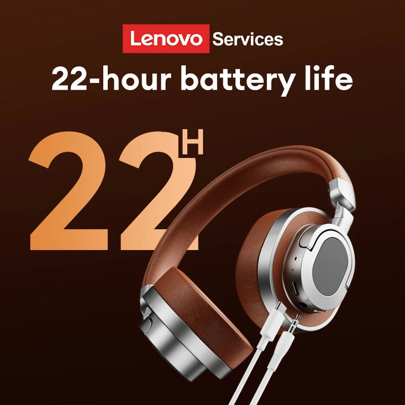 Cuffie over-ear Lenovo LE602 Bluetooth 6.0 – Headset gaming HiFi stereo ANC wireless e cablato con microfono ENC HD