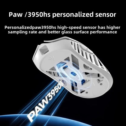 WLMOUSE Beast X Pro mouse gaming e-sport wireless leggero in lega di magnesio 750IPS 8K PAW3950HS 30000DPI senza retroilluminazione