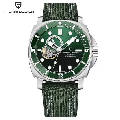 PAGANI DESIGN 2026 Original 43MM Men's Automatic Mechanical Watch NH39 200M Waterproof AR Sapphire Mirror Watches For Men