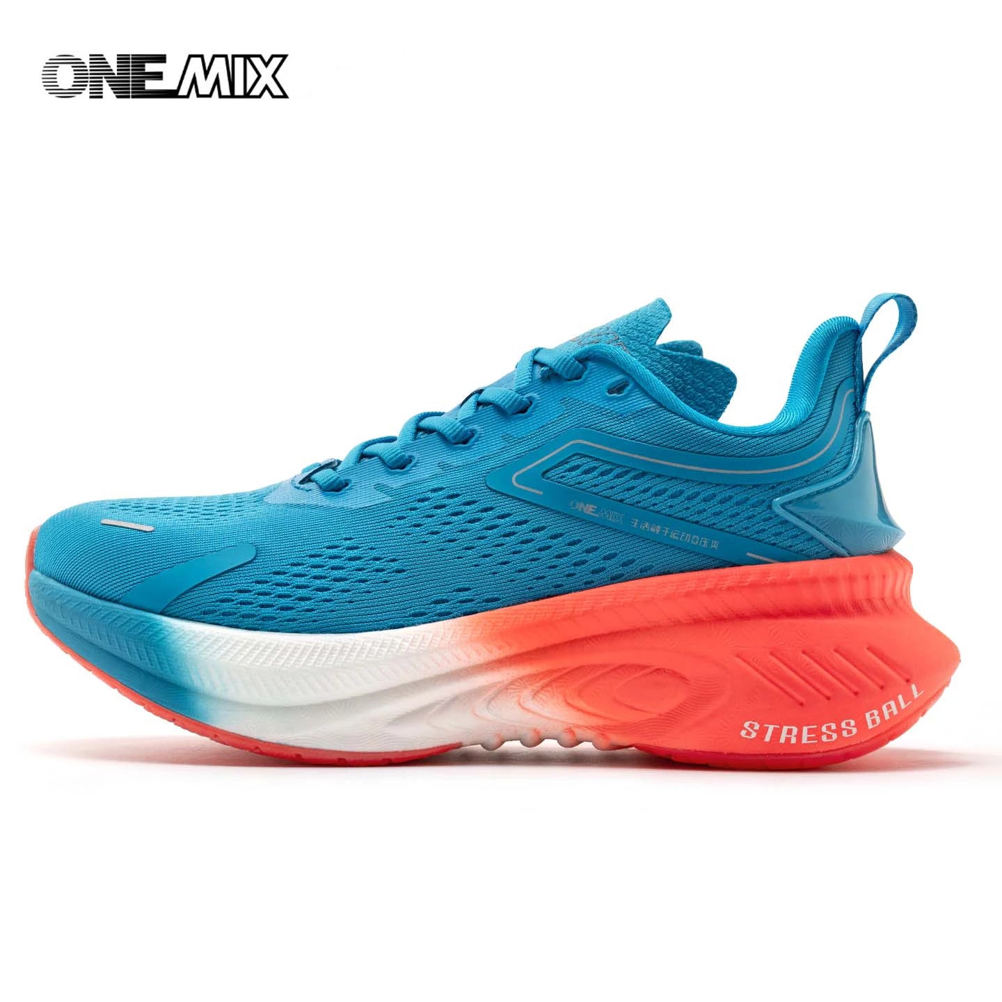 ONEMIX New Style Autumn Winter Men Running Shoes Ourdoor Jogging Cushioning Breathable Lightweight Elastic Sports Sneakers