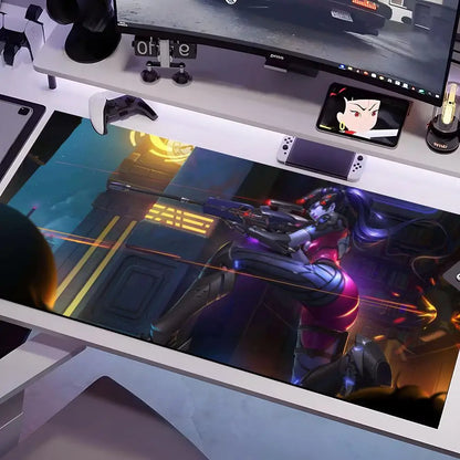 Overwatch-Mauspad in mehreren Größen, große quadratische Computer-, Büro- und Gaming-Tischmatte aus rutschfestem Gummi