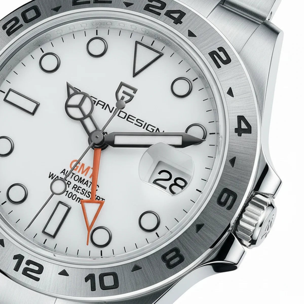 Relógio de mergulho masculino Pagani Design 2026 novo, 42mm, safira, mecânico automático GMT, impermeável 100m PD1682