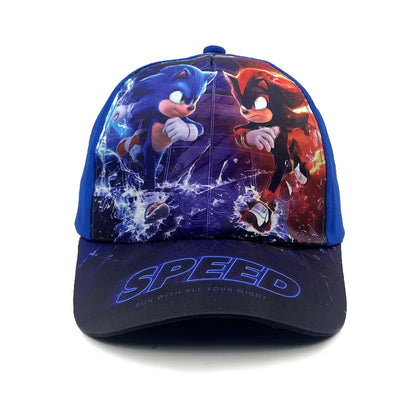 50-54cm Children's Sonic Cartoon Baseball Cap Anime Hedgehog ShadowTails Knuckles Character Sun Protection Cap Accessory Gifts