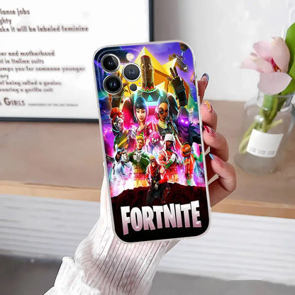 F-Fortnites-Cools Handyhülle für iPhone 17 16 15 14 13 12 11 Pro Max Plus, weiche Schutzhülle, personalisierbar DIY