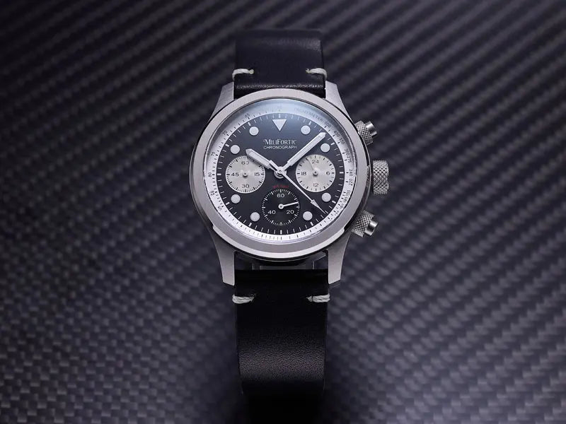 Milifortic 39MM Fashion Chronograph Watch Man R086 Retro C3 Luminous Stainless Steel Waterproof 100M VK63 Quartz Watches For Man