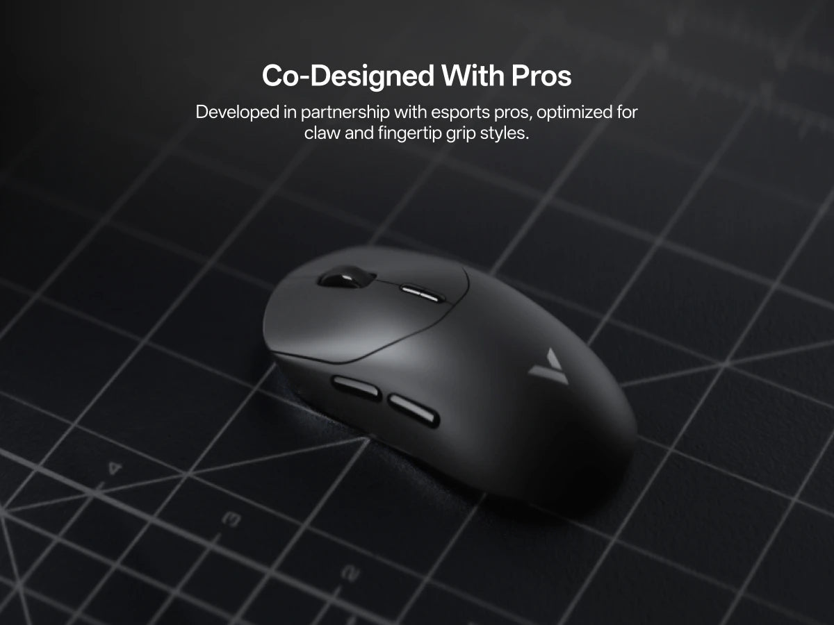 Rapoo VT2 MAX Wireless E-sports Gaming Mouse with 8K Polling Rate Optical Sensor Ergonomic Design 53g Lightweight for PC Latop