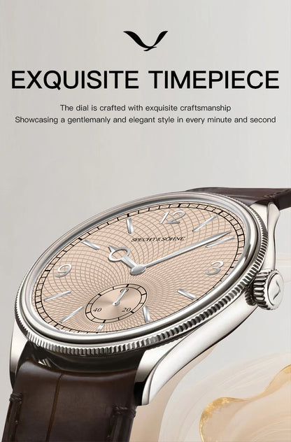 Specht & Söhne New Arrivals 1908 Automatic Watches For Men Stainless Steel Seagull Movt Mechanical Wristwatch 50M Waterproof