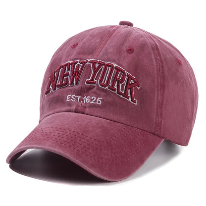Gorra de algodón lavado York para hombre y mujer: gorras, gorras snapback, gorras de béisbol, protección solar, casquette, gorra «dad hat», gorra para actividades al aire libre