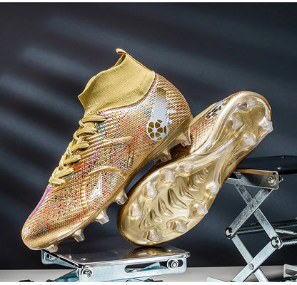 Scarpe da calcio professionali da uomo, scarpe da calcetto con tacchetti, sneakers da calcio ultraleggere per allenamento e sport all’aperto