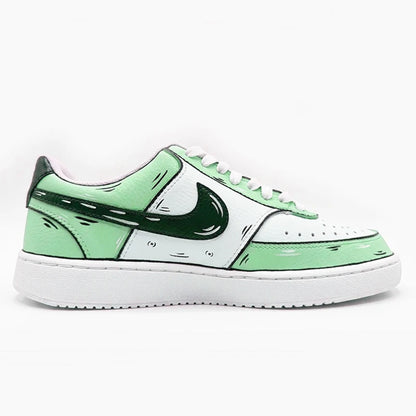Custom Sneakers Nike Court Vision Messy Line Design Wild Romantic Dream Comic Pattern Couple Matching Shoes Unisex Retro Shoes
