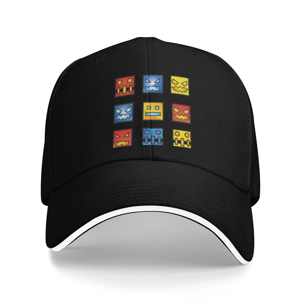 Geometry Cube Gaming Dash -baseball-lippalakki Hip Hop Sandwich -hatut Unisex-säädettävä Dad Hat -urheilulippalakki