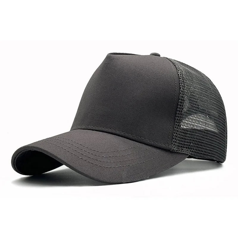 Big Head Man Baseball Caps Summer Mesh Plus Size Causal Peaked Hats 56-60cm 62-68cm Oversize XXL Snapbacks