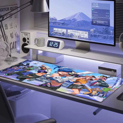 Sexy Anime-Girls Gaming-Mauspad HYBXAXC Laptop Büro Gummi Weiche Tischmatte XXL Groß Computer Overwatch Spiel Tastatur-Teppich