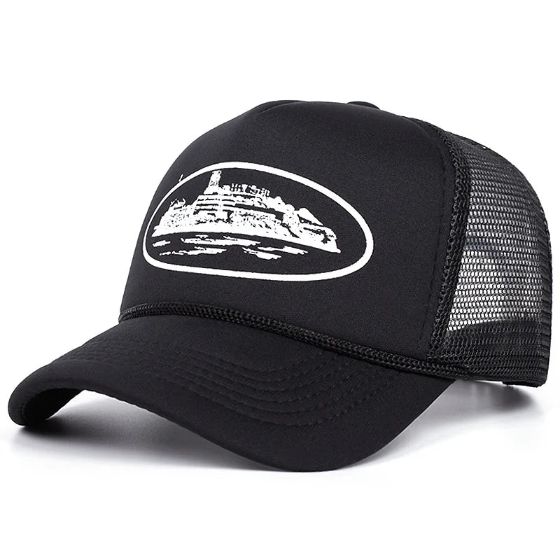 New Letter Embroidery Baseball Hats New Unisex Hip Hop Breathable Personal Sunshade Mesh Versatile Street Fashion Trucker Caps